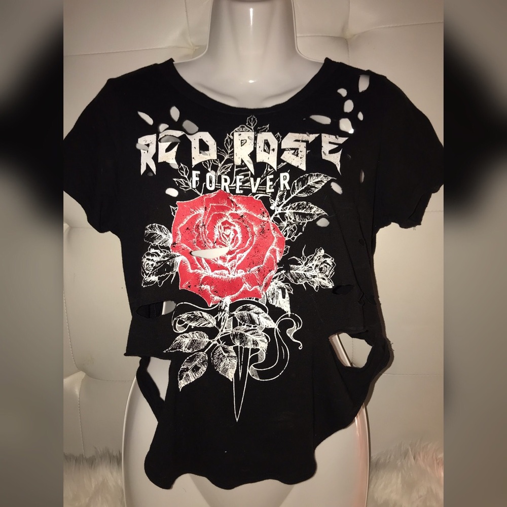 Hot Distressed Crop Top!